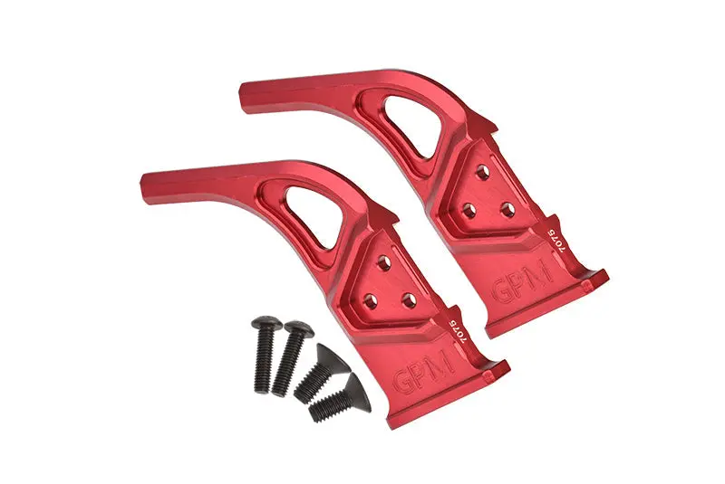 Aluminum 7075 Rear Diffuser Supports For Arrma 1:7 Infraction 6S / Limitless All-Road / Infraction V2 / Limitless V2 /Felony 6S Upgrades - Red 1