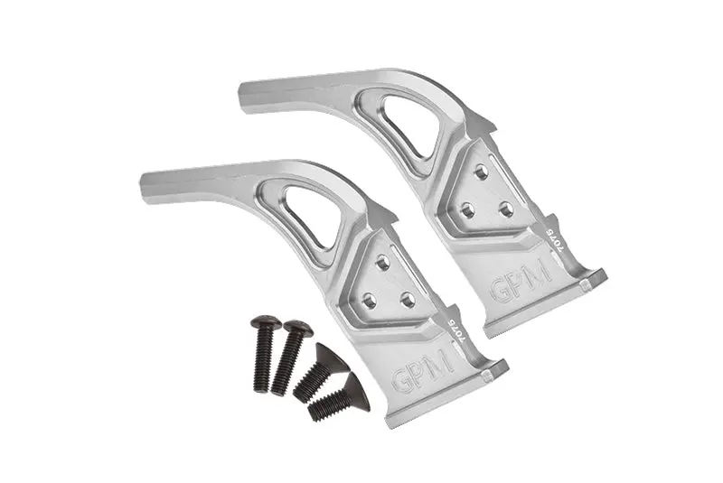 Aluminum 7075 Rear Diffuser Supports For Arrma 1:7 Infraction 6S / Limitless All-Road / Infraction V2 / Limitless V2 /Felony 6S Upgrades - Silver 1