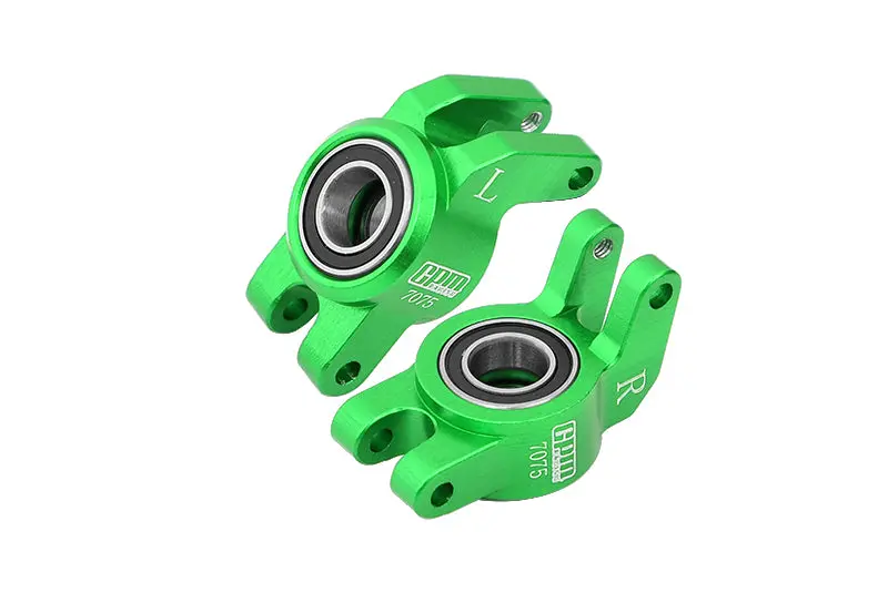 Aluminum 7075 Rear Hub (Larger Inner Bearings) For Arrma 1/18 Granite Grom Mega 380 Brushed 4X4 Monster Truck Ara2102 - Green 1