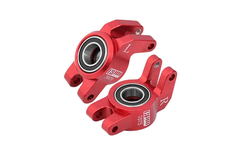 Aluminum 7075 Rear Hub (Larger Inner Bearings) For Arrma 1/18 Granite Grom Mega 380 Brushed 4X4 Monster Truck Ara2102 - Red 1