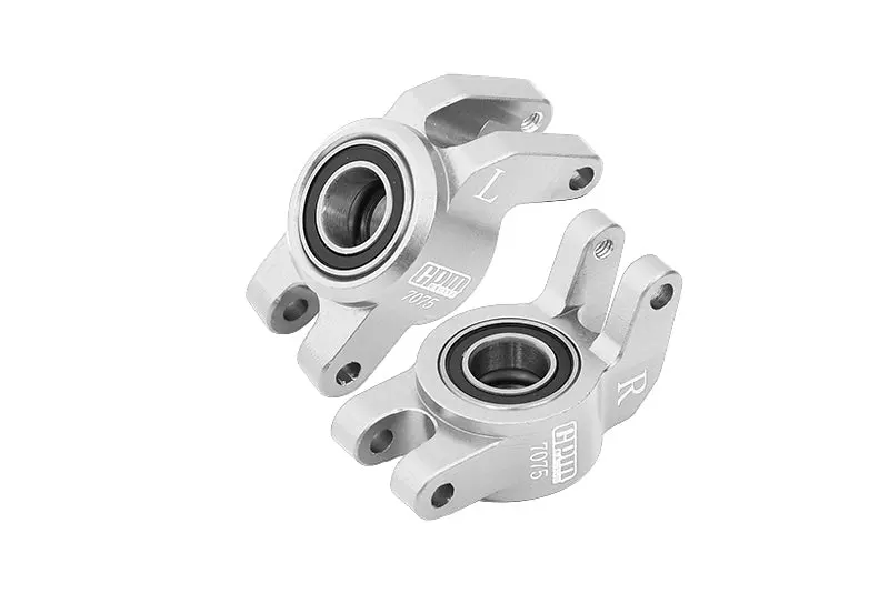 Aluminum 7075 Rear Hub (Larger Inner Bearings) For Arrma 1/18 Granite Grom Mega 380 Brushed 4X4 Monster Truck Ara2102 - Silver 1
