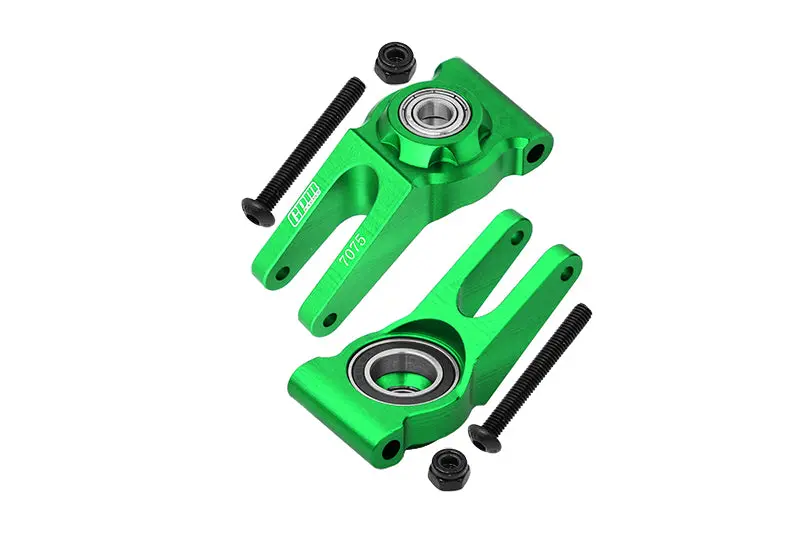 Aluminum 7075 Rear Hub (Larger Inner Bearings) For Arrma 1:10 Gorgon / Senton / Vorteks / Senton V3 / Big Rock / Big Rock V3 / Granite / Granite V3 / Vorteks / 1:8 Typhon Upgrade Parts - Green 1