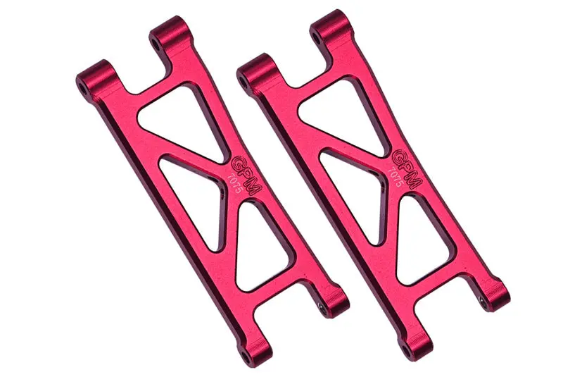 Aluminum 7075 Rear Lower Suspension Arms For Arrma 1/18 Granite Grom Mega 380 Brushed 4X4 Monster Truck Ara2102 - Red 1