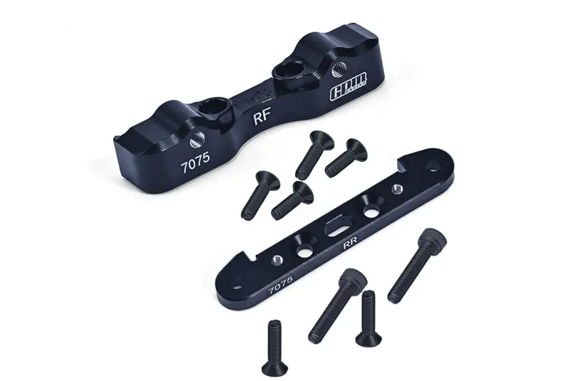 Aluminum 7075 Rear Lower Suspension Mount For Arrma 1:5 Kraton 8S / Outcast 8S / Kraton Exb / Outcast Exb - Black 1