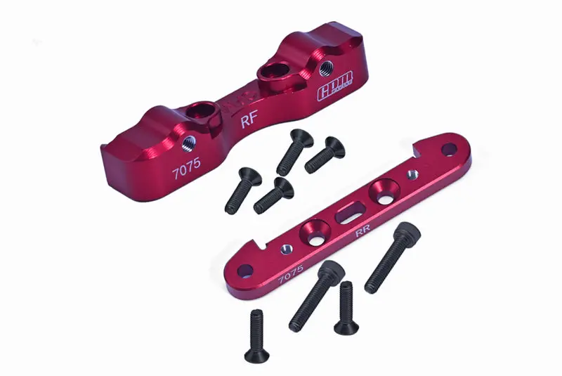 Aluminum 7075 Rear Lower Suspension Mount For Arrma 1:5 Kraton 8S / Outcast 8S / Kraton Exb / Outcast Exb - Red 1