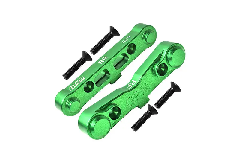 Aluminum 7075 Rear Lower Suspension Mount For Arrma 1:8 Kraton / Outcast / Talion / Typhon / Notorious / Kraton Exb / Talion Exb / 1:7 Infraction / Limitless / Mojave / Mojave Exb / Felony - Green 1