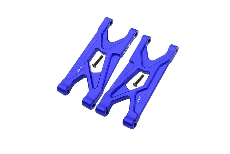 Aluminum 7075 Rear Suspension Arms For Arrma 1/10 Gorgon 4X2 Mega 550 Brushed Monster Truck-Ara3230 Upgrades - Blue 1
