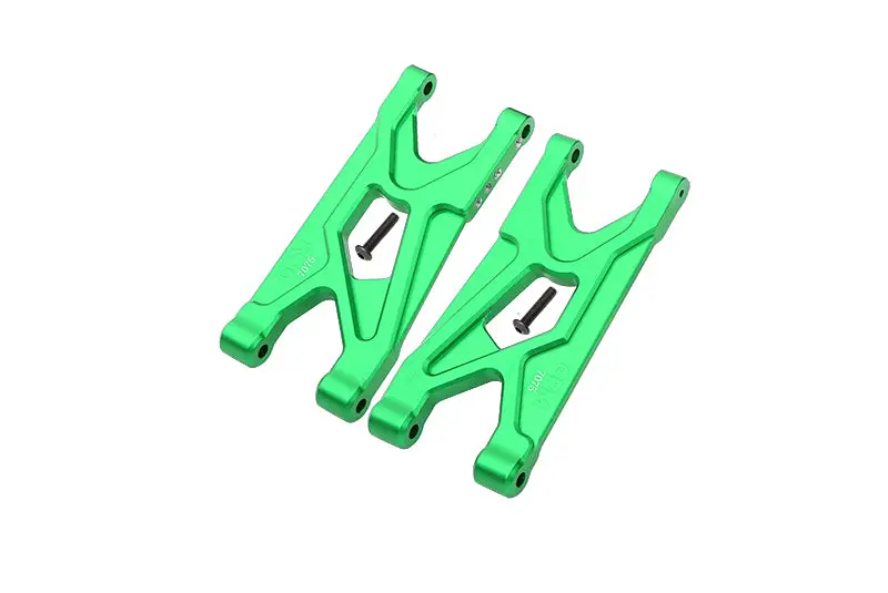 Aluminum 7075 Rear Suspension Arms For Arrma 1/10 Gorgon 4X2 Mega 550 Brushed Monster Truck-Ara3230 Upgrades - Green 1