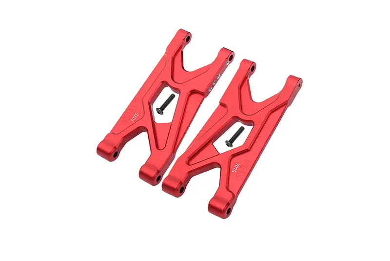 Aluminum 7075 Rear Suspension Arms For Arrma 1/10 Gorgon 4X2 Mega 550 Brushed Monster Truck-Ara3230 Upgrades - Red 1