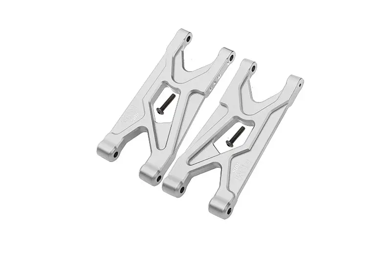 Aluminum 7075 Rear Suspension Arms For Arrma 1/10 Gorgon 4X2 Mega 550 Brushed Monster Truck-Ara3230 Upgrades - Silver 1