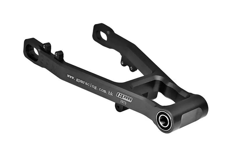 Aluminum 7075 Rear Swing Arm (Enlarged Inner Bearing) For Losi 1:4 Promoto-Mx Motorcycle Dirt Bike Rtr Los06000 Los06002 Upgrades - Black 1