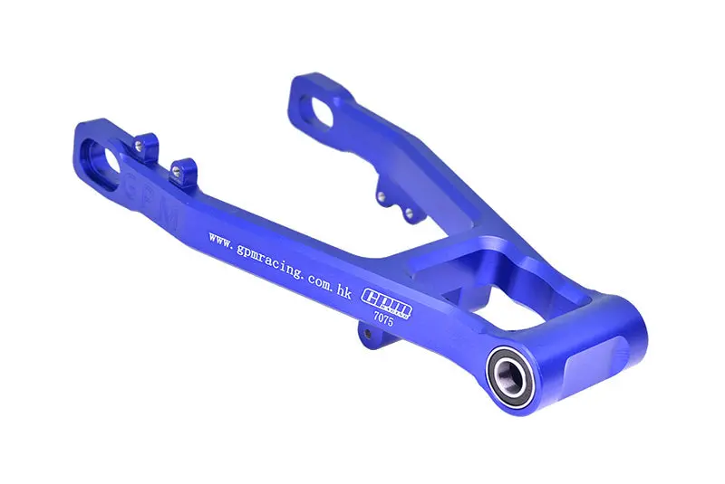 Aluminum 7075 Rear Swing Arm (Enlarged Inner Bearing) For Losi 1:4 Promoto-Mx Motorcycle Dirt Bike Rtr Los06000 Los06002 Upgrades - Blue 1