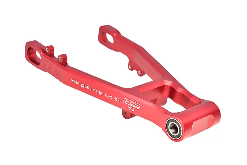 Aluminum 7075 Rear Swing Arm (Enlarged Inner Bearing) For Losi 1:4 Promoto-Mx Motorcycle Dirt Bike Rtr Los06000 Los06002 Upgrades - Red 1