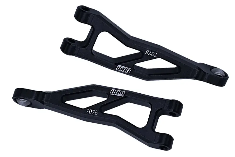 Aluminum 7075 Rear Upper Suspension Arms For Arrma 1/18 Granite Grom Mega 380 Brushed 4X4 Monster Truck Ara2102 - Black 1
