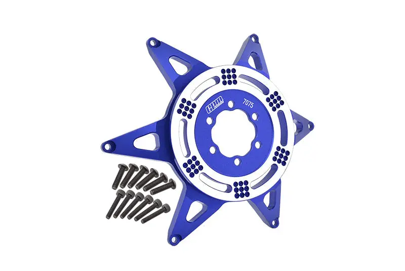 Aluminum 7075 Rear Wheel Pattern Buckle For Losi 1:4 Promoto-Mx Motorcycle Dirt Bike Rtr Fxr-Los06000 Rtr Pro Circuit-Los06002 Upgrades - Blue 1