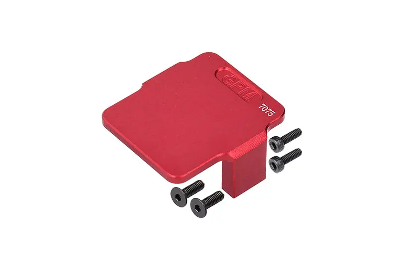 Aluminum 7075 Servo Mount / Radio Deck For Standalone Esc / Receiver For Arrma 1/18 Granite Grom Mega 380 Brushed 4X4 Monster Truck Ara2102 Upgrade Parts - Red 1
