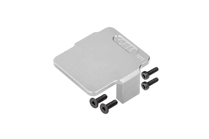 Aluminum 7075 Servo Mount / Radio Deck For Standalone Esc / Receiver For Arrma 1/18 Granite Grom Mega 380 Brushed 4X4 Monster Truck Ara2102 Upgrade Parts - Silver 1