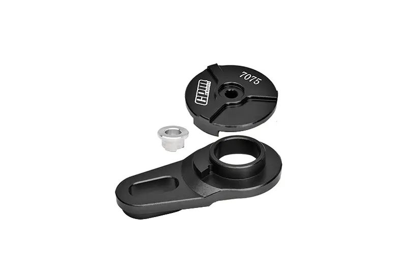 Aluminum 7075 Servo Saver Assembly 25T For Losi 1:4 Promoto-Mx Motorcycle Dirt Bike Rtr Los06000 Los06002 Upgrades - Black 1