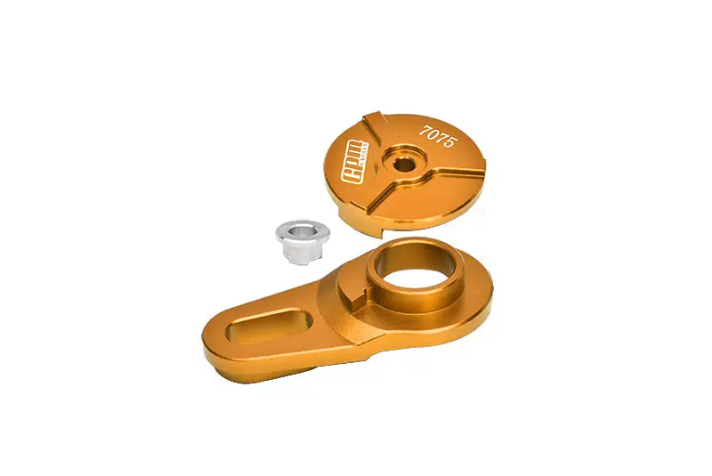 Aluminum 7075 Servo Saver Assembly 25T For Losi 1:4 Promoto-Mx Motorcycle Dirt Bike Rtr Los06000 Los06002 Upgrades - Gold 1