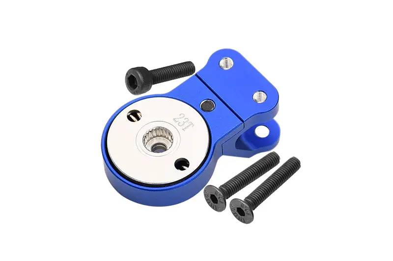 Aluminum 7075 Servo Saver Steering 23T With Built-In Spring For Arrma 1/10 Gorgon 4X2 Mega 550 Brushed Monster Truck-Ara3230 Upgrade Parts - Red 2