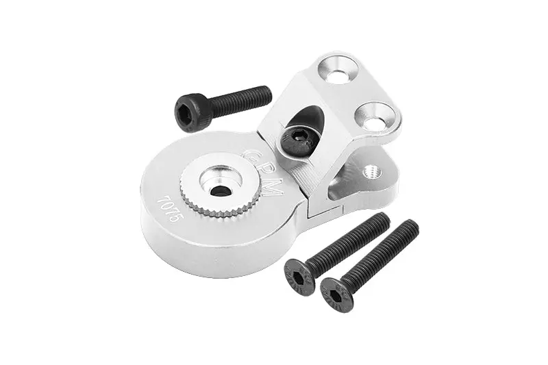 Aluminum 7075 Servo Saver Steering 23T With Built-In Spring For Arrma 1/10 Gorgon 4X2 Mega 550 Brushed Monster Truck-Ara3230 Upgrade Parts - Silver 1
