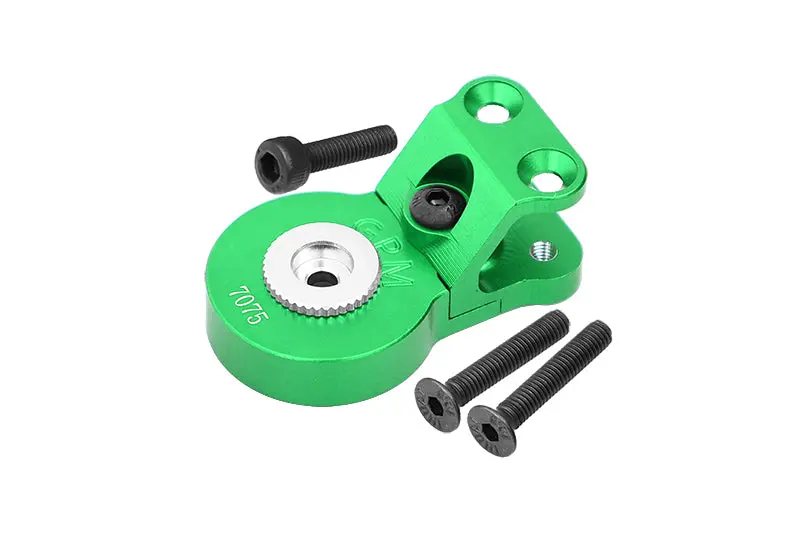 Aluminum 7075 Servo Saver Steering 25T With Built-In Spring For Arrma 1/10 Gorgon 4X2 Mega 550 Brushed Monster Truck-Ara3230 Upgrades - Green 1