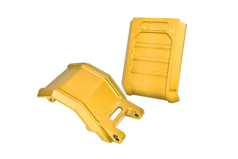 Aluminum 7075 Skid Plate Set For Losi 1:4 Promoto Mx Motorcycle Dirt Bike Rtr Fxr Los06000 Los06002 Upgrades - Gold 1