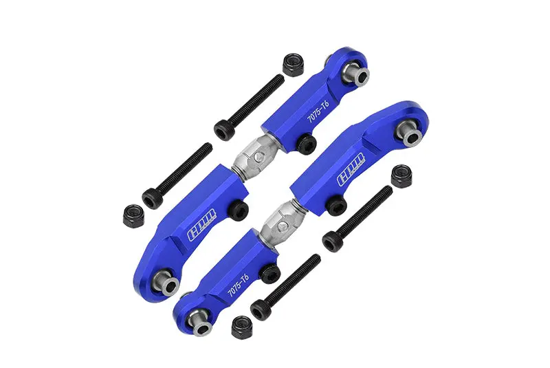 Aluminum 7075 + Stainless Steel Adjustable Front Steering Links For Tekno 1/10 Mt410 2.0 4X4 Pro Monster Truck-Tkr9501 Upgrade Parts - Blue 1