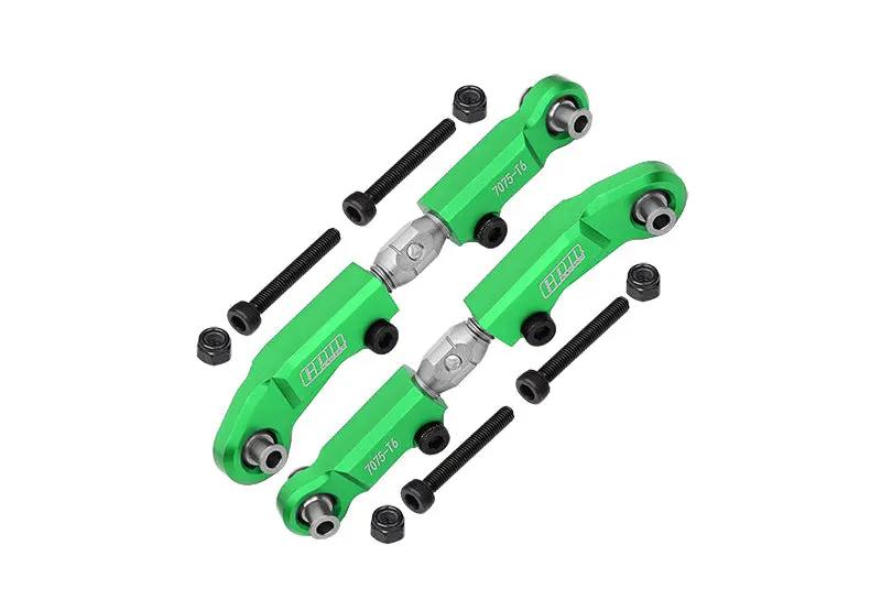 Aluminum 7075 + Stainless Steel Adjustable Front Steering Links For Tekno 1/10 Mt410 2.0 4X4 Pro Monster Truck-Tkr9501 Upgrade Parts - Green 1