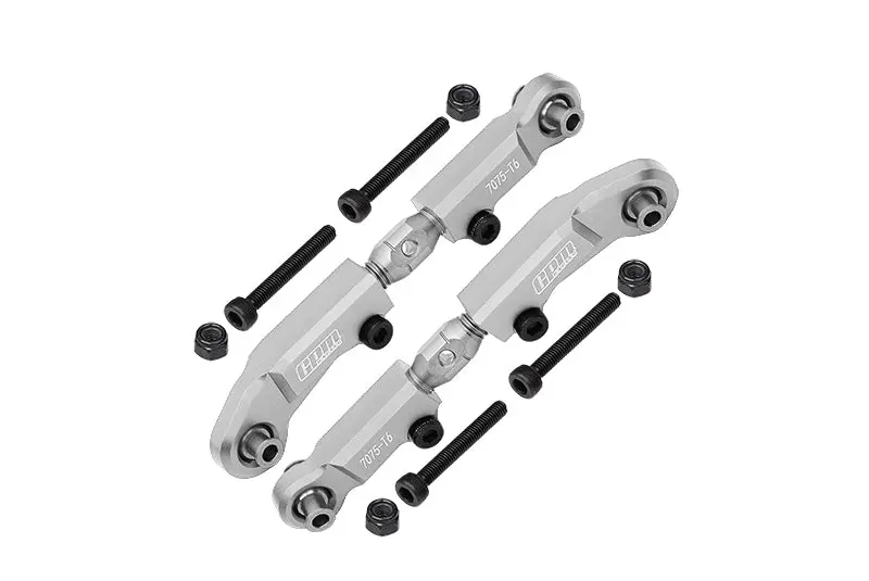 Aluminum 7075 + Stainless Steel Adjustable Front Steering Links For Tekno 1/10 Mt410 2.0 4X4 Pro Monster Truck-Tkr9501 Upgrade Parts - Silver 1