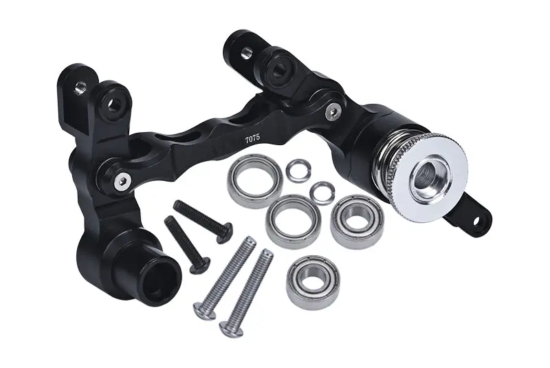 Aluminum 7075 Steering Assembly For 1:5 Traxxas X Maxx 6S / X-Maxx 8S 4Wd Brushless Monster Truck Upgrade Parts - Black 1