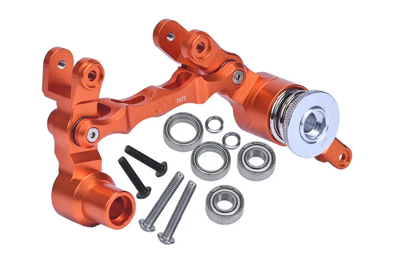 Aluminum 7075 Steering Assembly For 1:5 Traxxas X Maxx 6S / X-Maxx 8S 4Wd Brushless Monster Truck Upgrade Parts - Orange 1