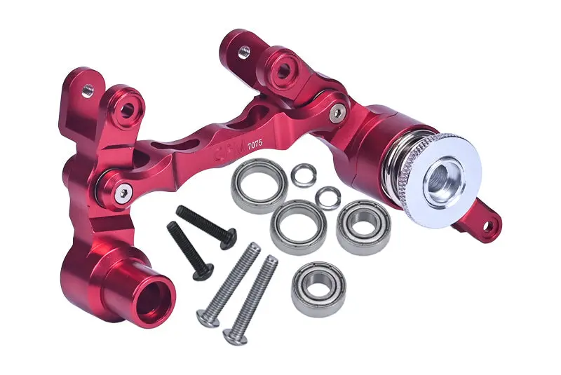 Aluminum 7075 Steering Assembly For 1:5 Traxxas X Maxx 6S / X-Maxx 8S 4Wd Brushless Monster Truck Upgrade Parts - Red 1