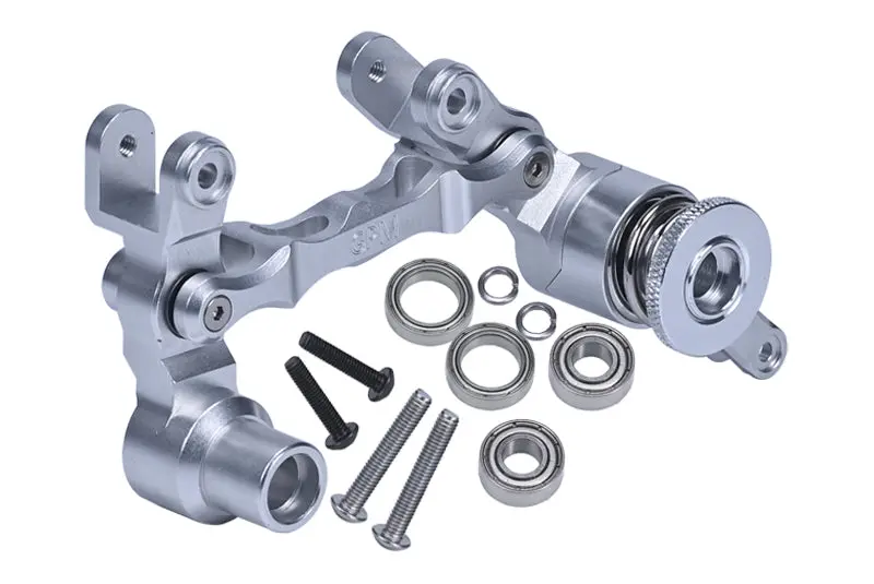 Aluminum 7075 Steering Assembly For 1:5 Traxxas X Maxx 6S / X-Maxx 8S 4Wd Brushless Monster Truck Upgrade Parts - Silver 1