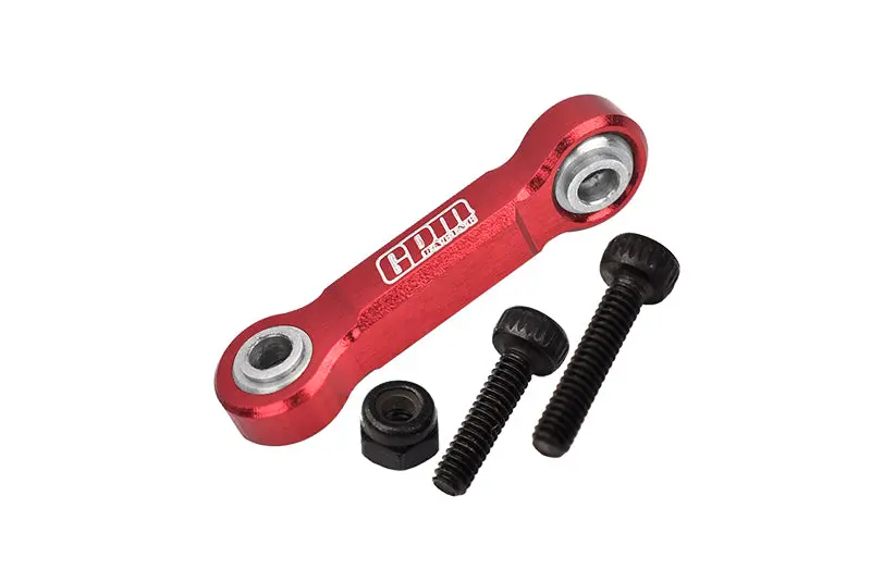 Aluminum 7075 Steering Drag Link For Losi 1/18 Mini Lmt 4X4 Brushed Monster Truck Rtr-Los01026 Upgrade Parts - Red 1