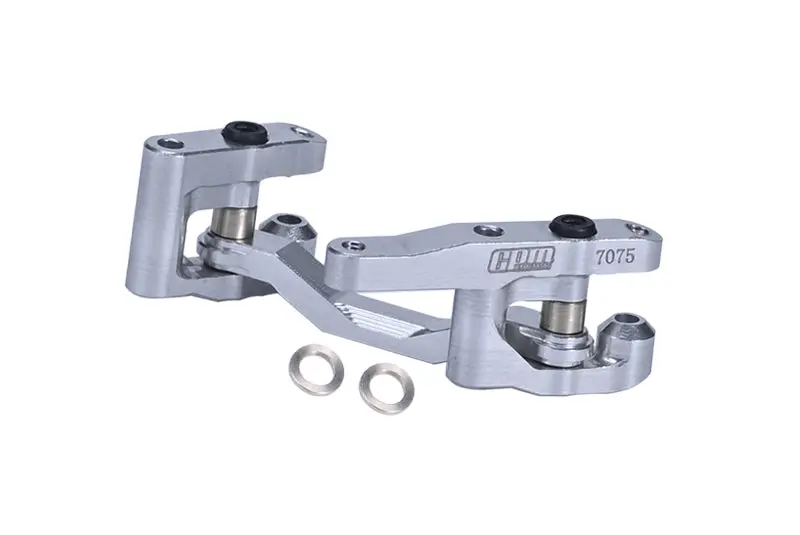Aluminum 7075 Steering Set For Arrma 1/18 Granite Grom Mega 380 Brushed 4X4 Monster Truck Ara2102 Upgrade Parts - Silver 1