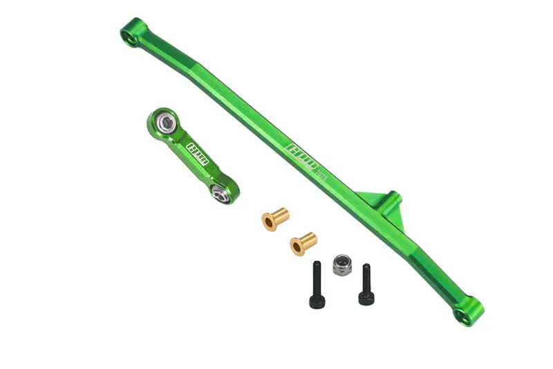 Aluminum 7075 Steering Tie Rod & Drag Link For Losi 1/18 Mini Lmt 4X4 Brushed Monster Truck Rtr-Los01026 Upgrade Parts - Green 1