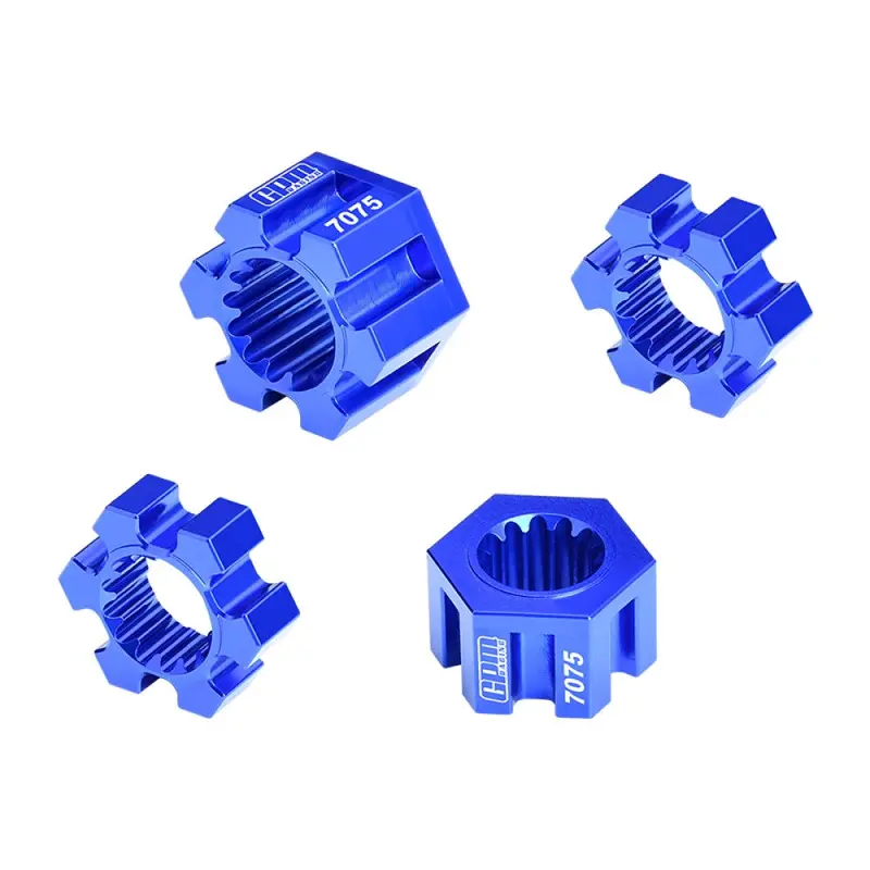 Aluminum 7075-T6 Alloy 24Mm Wheel Hex Hubs For Traxxas 1/6 Funco Pro Scale 2Wd Sand Car 8S-109076-4 Upgrades - Blue 1
