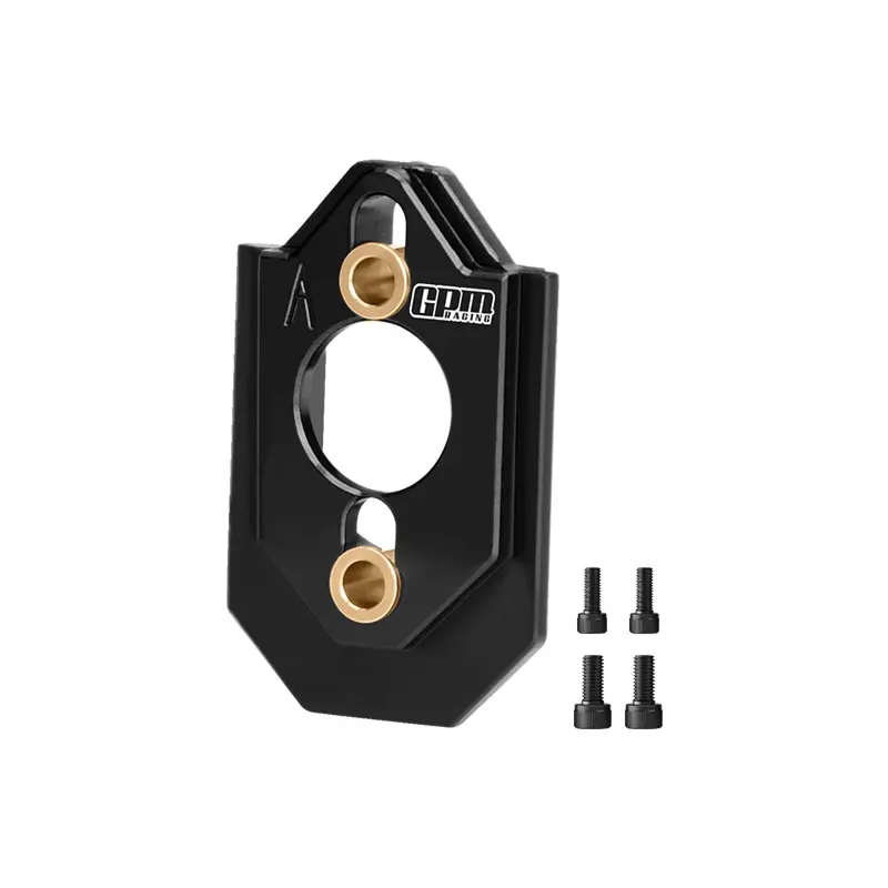 Aluminum 7075-T6 Alloy Adjustable Motor Mount For Arrma 1:16 Quake Grom / Gorgon Grom Brushed Monster Truck Upgrades - Black 1