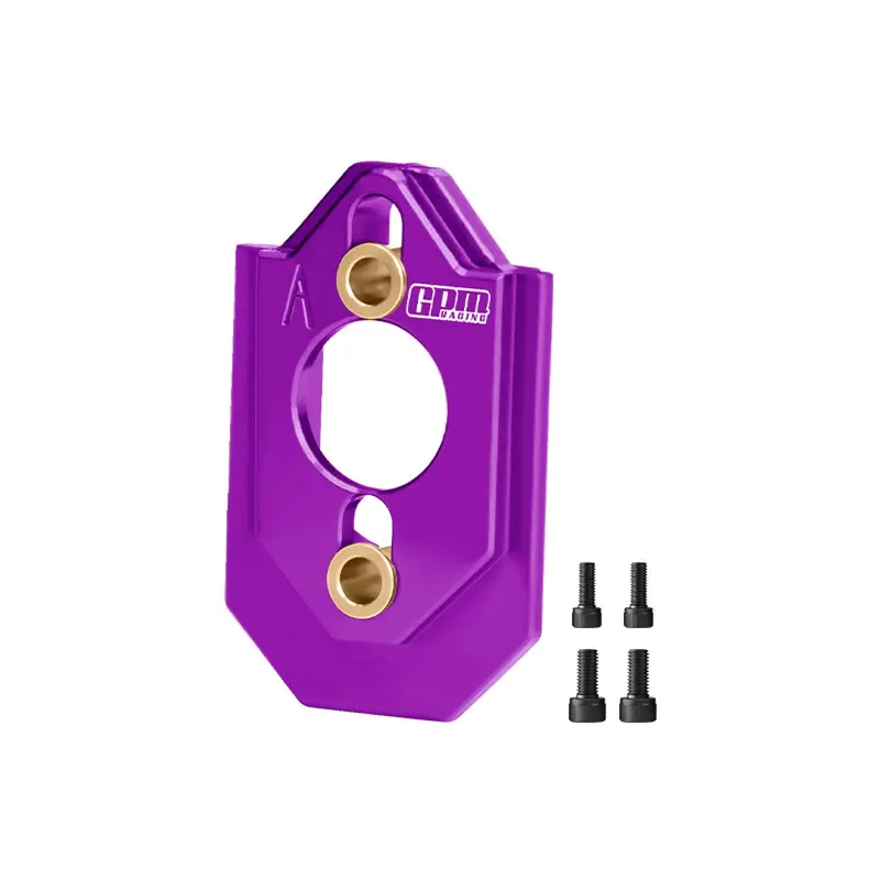 Aluminum 7075-T6 Alloy Adjustable Motor Mount For Arrma 1:16 Quake Grom / Gorgon Grom Brushed Monster Truck Upgrades - Purple 1