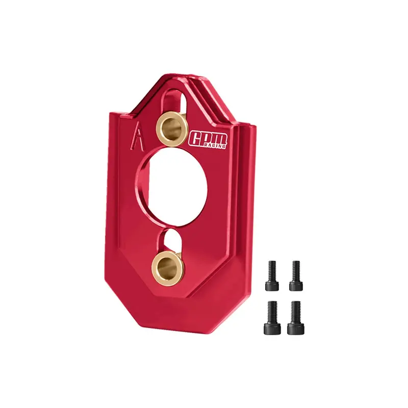 Aluminum 7075-T6 Alloy Adjustable Motor Mount For Arrma 1:16 Quake Grom / Gorgon Grom Brushed Monster Truck Upgrades - Red 1