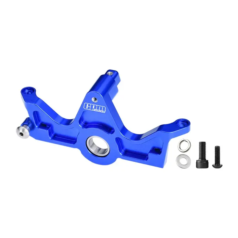Aluminum 7075-T6 Alloy Bearing Motor Mount For Traxxas 1:10 Slash 4X4 / Hoss 3S / Bigfoot 4X4 / Ford Raptor R Ultimate / Stampede 4Wd Upgrades - Blue 1