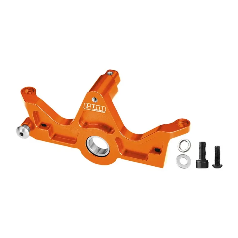 Aluminum 7075-T6 Alloy Bearing Motor Mount For Traxxas 1:10 Slash 4X4 / Hoss 3S / Bigfoot 4X4 / Ford Raptor R Ultimate / Stampede 4Wd Upgrades - Orange 1