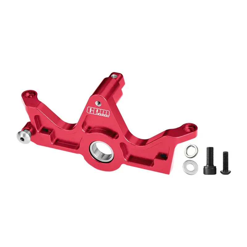 Aluminum 7075-T6 Alloy Bearing Motor Mount For Traxxas 1:10 Slash 4X4 / Hoss 3S / Bigfoot 4X4 / Ford Raptor R Ultimate / Stampede 4Wd Upgrades - Red 1