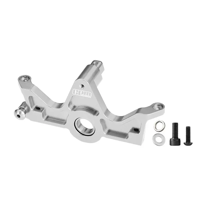 Aluminum 7075-T6 Alloy Bearing Motor Mount For Traxxas 1:10 Slash 4X4 / Hoss 3S / Bigfoot 4X4 / Ford Raptor R Ultimate / Stampede 4Wd Upgrades - Silver 1