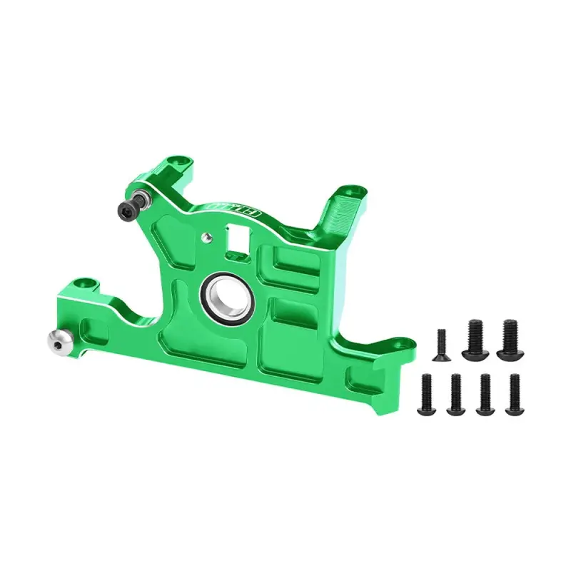 Aluminum 7075-T6 Alloy Bearing Motor Mount For Traxxas 1:8 Jato 4X4 / 1:10 Rustler 4X4 / Ford Fiesta St Rally / Slash 4Wd Upgrade Parts - Green 1