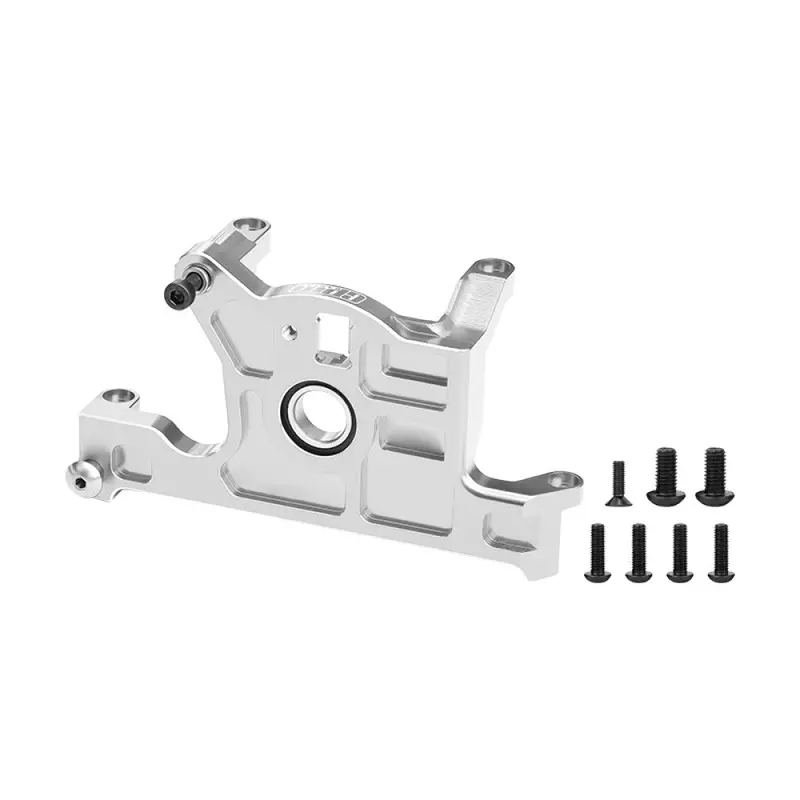 Aluminum 7075-T6 Alloy Bearing Motor Mount For Traxxas 1:8 Jato 4X4 / 1:10 Rustler 4X4 / Ford Fiesta St Rally / Slash 4Wd Upgrade Parts - Silver 1
