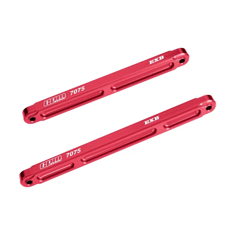 Aluminum 7075-T6 Alloy Center Brace Bar For Arrma 1/8 Notorious 6S V6 Stunt Truck-Ara8611v6 Upgrades - Red 1