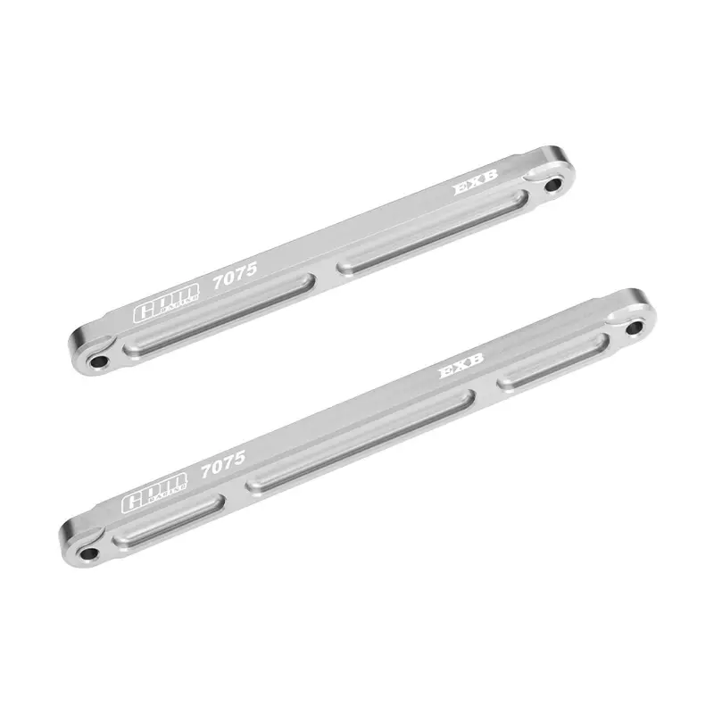Aluminum 7075-T6 Alloy Center Brace Bar For Arrma 1/8 Notorious 6S V6 Stunt Truck-Ara8611v6 Upgrades - Silver 1