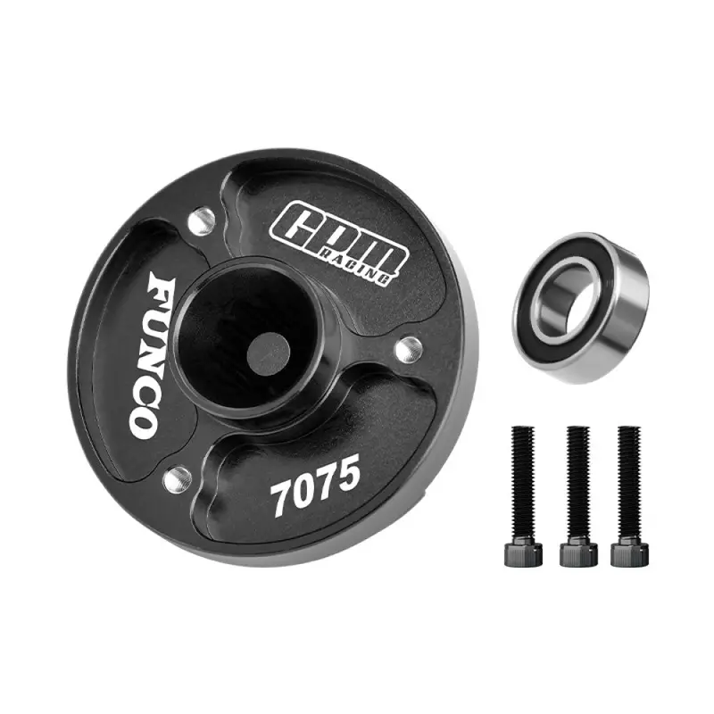 Aluminum 7075-T6 Alloy Fixed Spur Gear Mount For Traxxas 1/6 Funco Pro Scale 2Wd Sand Car 8S-109076-4 Upgrades - Black 1